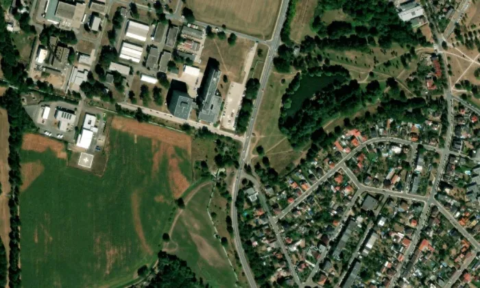 Vojenská lékařská akademie Jana Evangelisty Purkyně v Hradci Králové – letecký pohled