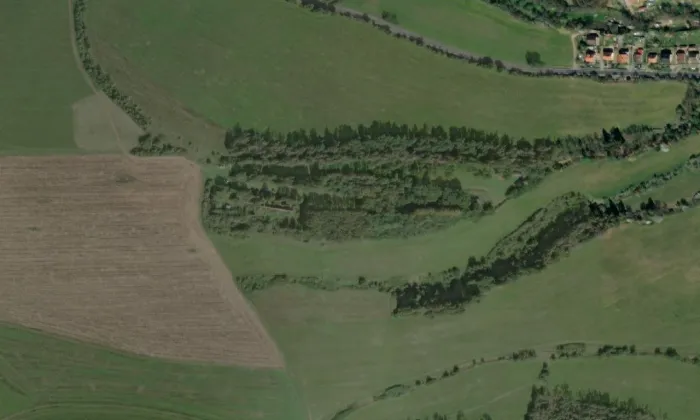 Vrškamýk – letecký pohled