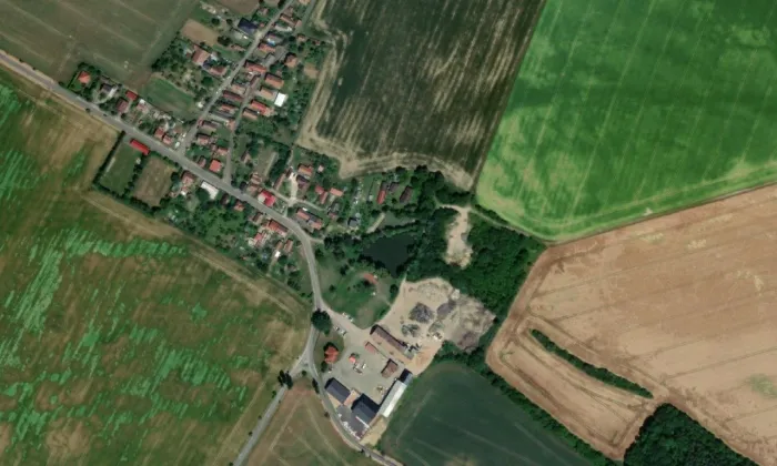 zámek Barchůvek – letecký pohled