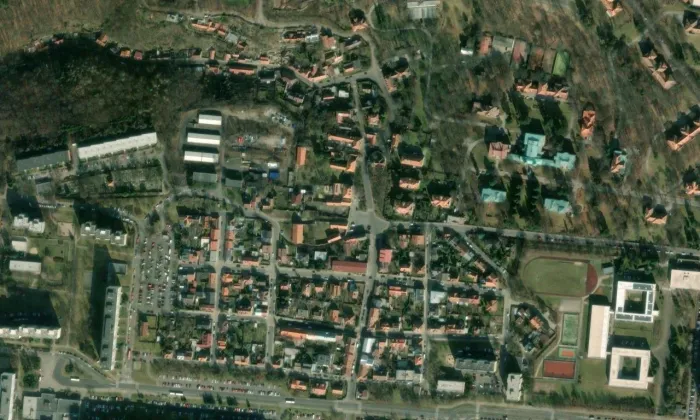 zámek Bohnice – letecký pohled