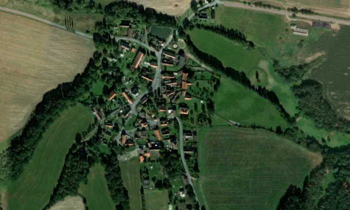 zámek Bukovec – letecký pohled