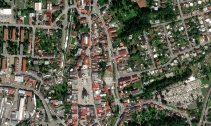 zámek Hranice – letecký pohled