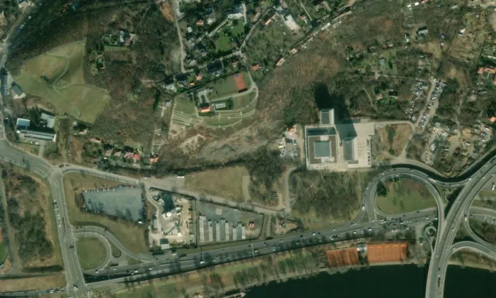 zámek Jabloňka – letecký pohled