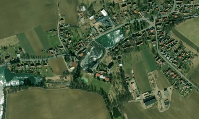 zámek Jamné – letecký pohled