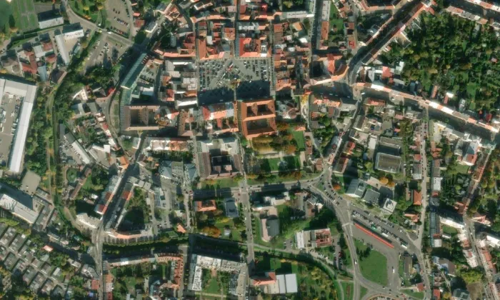 zámek Jičín – letecký pohled