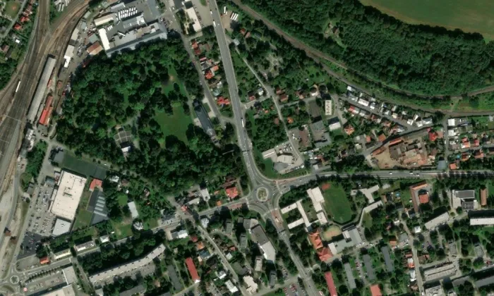 zámek Kinských Valašské Meziříčí – letecký pohled