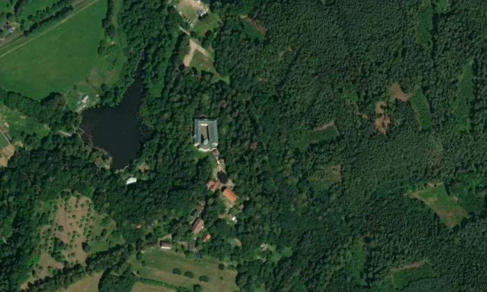 zámek Lemberk – letecký pohled