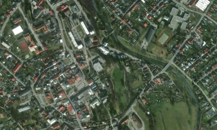zámek Odry – letecký pohled