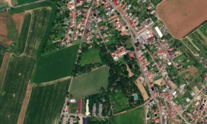 Zámek Pohořelice – letecký pohled