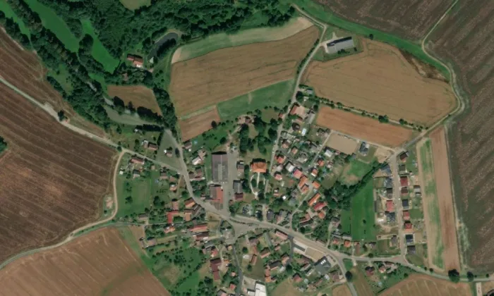 zámek Vilémovice – letecký pohled