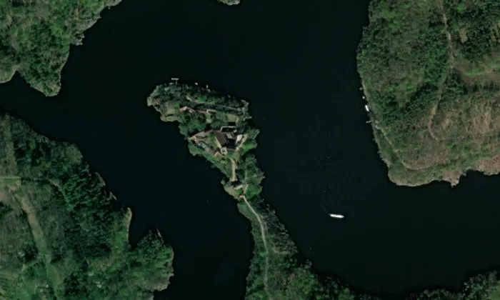 Zvíkov – letecký pohled