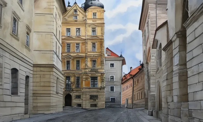 Železná – akvarel