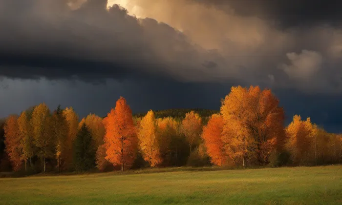 Červený kostel v Teplicích – autumn