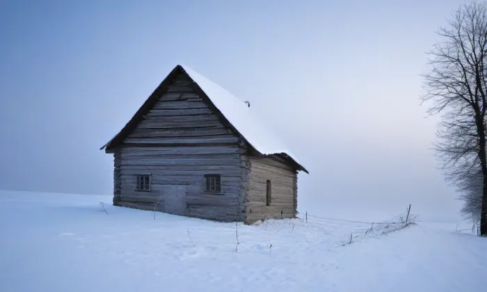 Červený kostel ve Varnsdorfu – winter