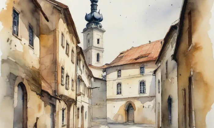Akademie výtvarných umění v Praze – akvarel