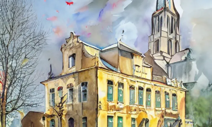 Býchory – akvarel