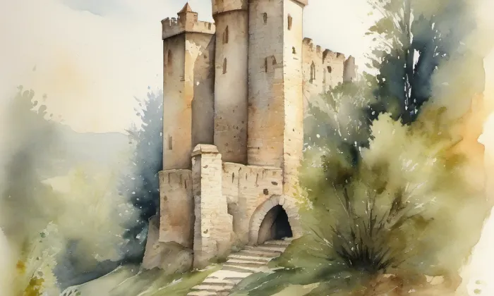 Bílý Újezd – akvarel
