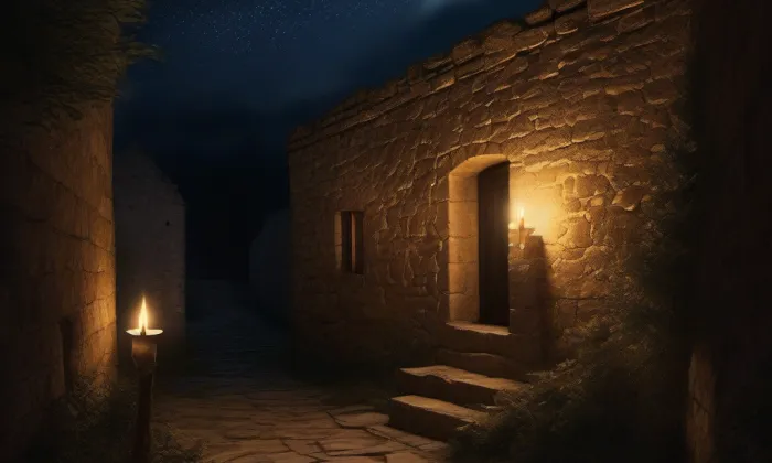 Bývalý špitální kostel svatého Jana Evangelisty – noc