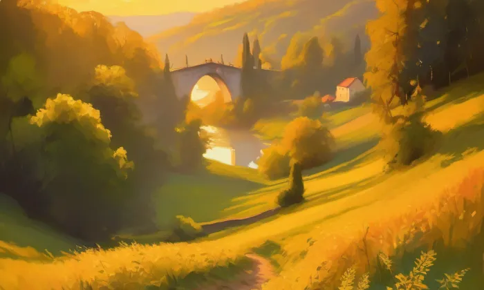 barokní most v Náměšti nad Oslavou – summer