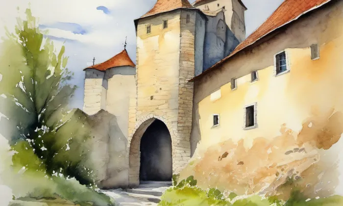 Bečovsko – akvarel