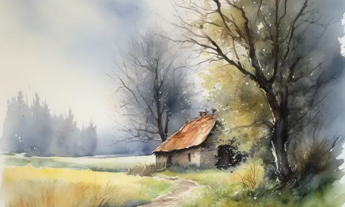 Bernartice – akvarel