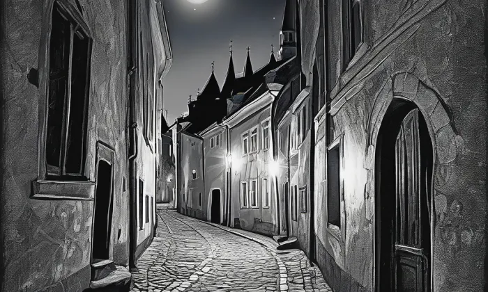 Biskupská mincovna – noc