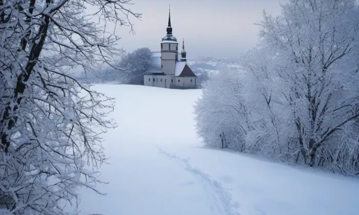 Biskupská rezidence v Hradci Králové – winter