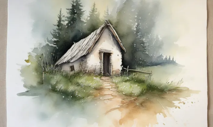 Blšany – akvarel