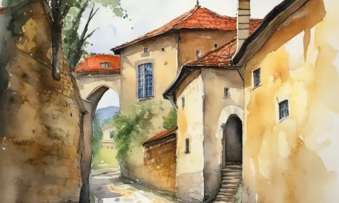 Blansko – akvarel