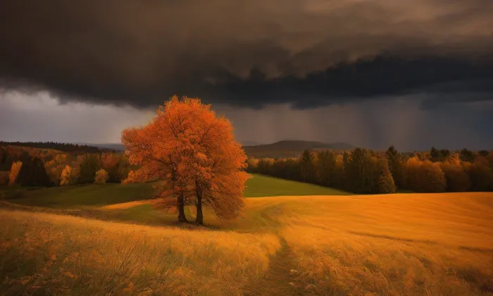 Bohatická rychta – autumn