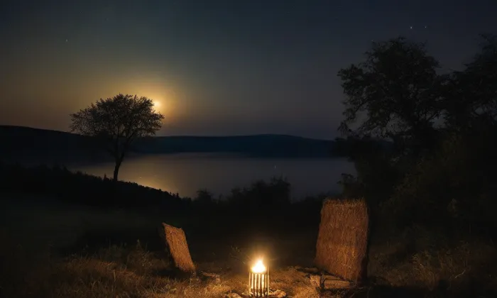 Bohatická rychta – noc