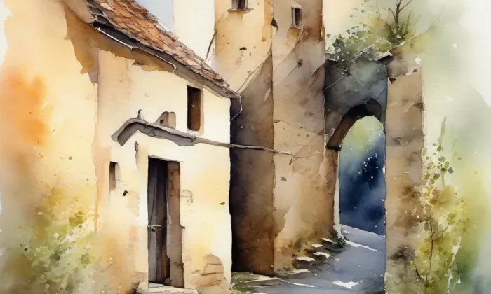 Boršov – akvarel