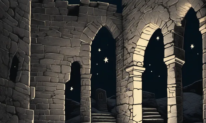 Bubenská nádražní vodárna – noc
