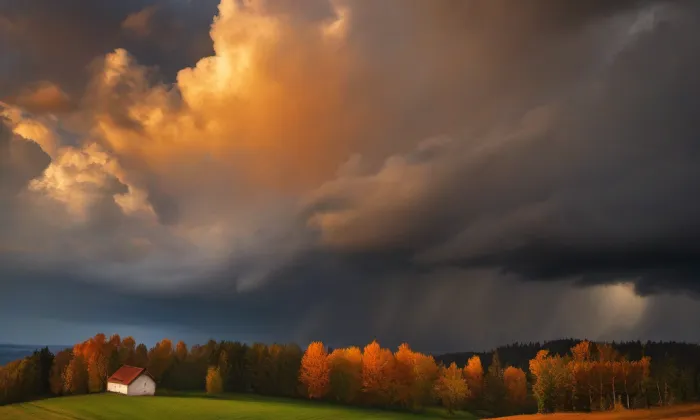 Budova Vojenského zeměpisného ústavu – autumn