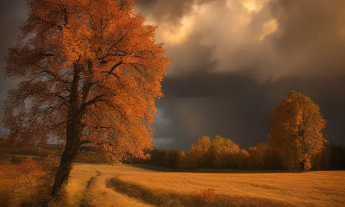 Centrální hřbitov v Českém Těšíně – autumn