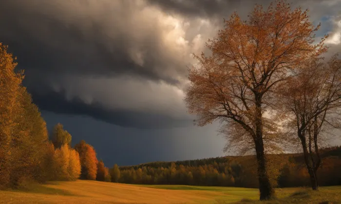 Dřevěná zvonice – autumn