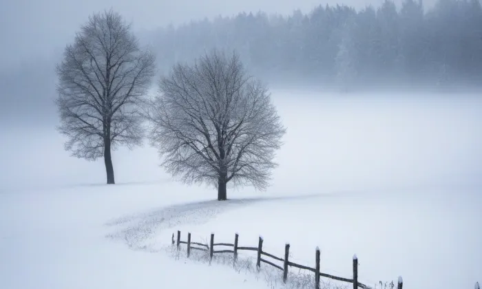 Děkanství v Uříněvsi – winter