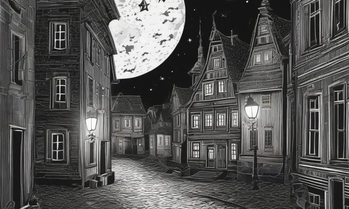 Důl Jeroným – noc