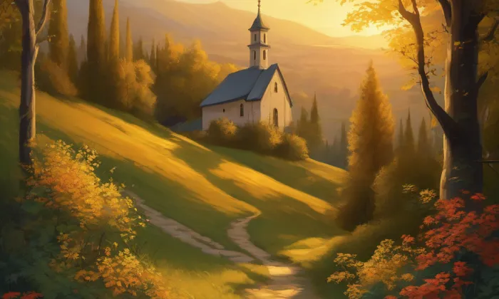 evangelický kostel v Horní Krupé – summer
