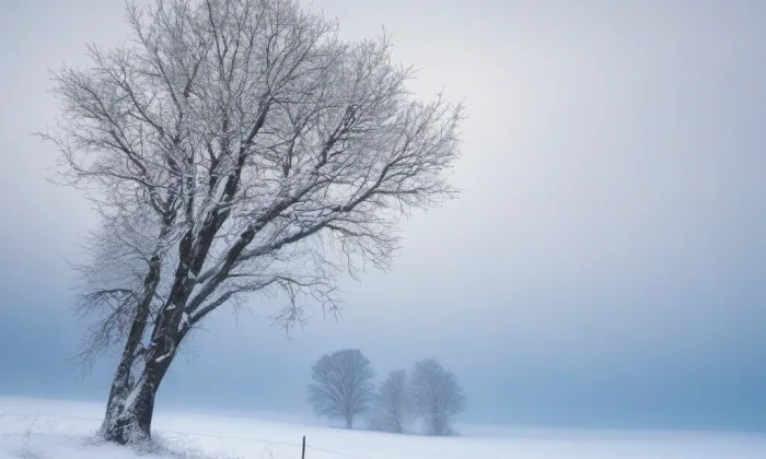 evangelický kostel v Horních Dubenkách – winter