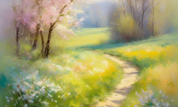 evangelický kostel v Huslenkách – spring