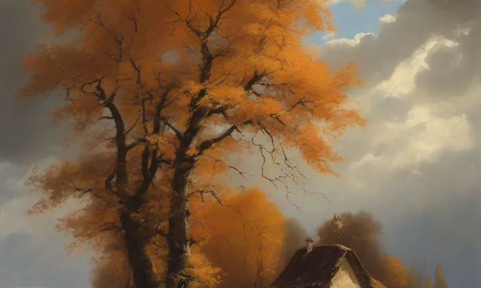 evangelický kostel v Jirkově – autumn