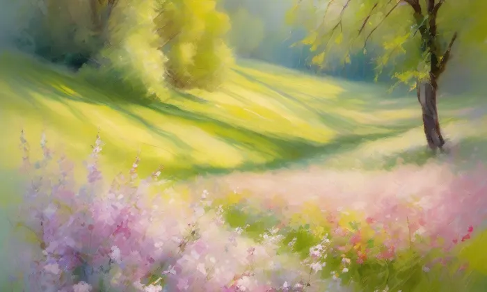 evangelický kostel v Křížlicích – spring