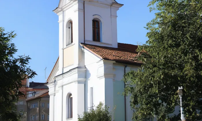 evangelický kostel v Libčicích nad Vltavou – summer
