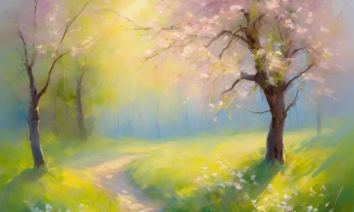 evangelický kostel v Lipové – spring