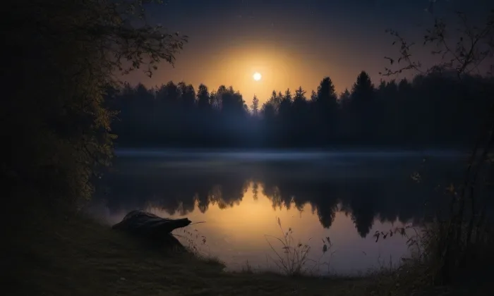 evangelický kostel v Opatově – noc