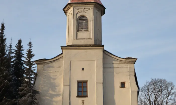 evangelický kostel v Opatově – winter
