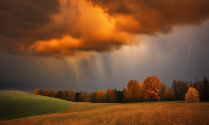 evangelický kostel v Soběslavi – autumn