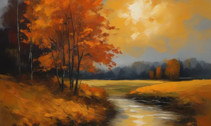 Františkánský klášter ve Slaném – autumn