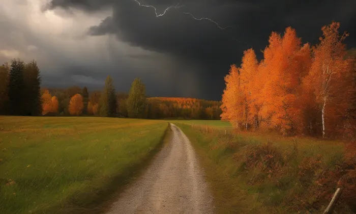 Hřbitovní kaple svatého Prokopa – autumn